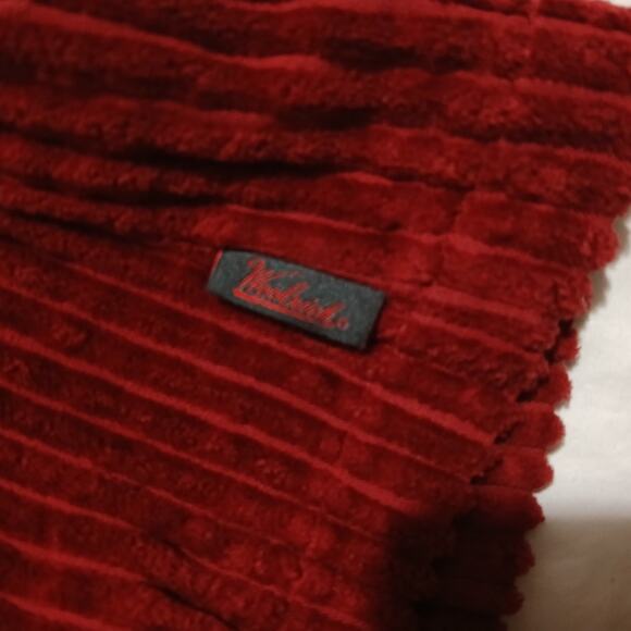 Woolrich Women's Large Cranberry Full-Zip 100% Wide Corduroy Jacket Pockets - Picture 6 of 14